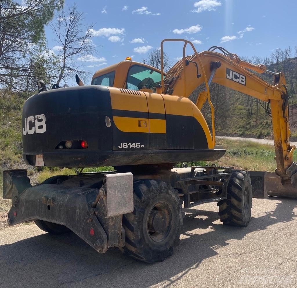 JCB JS 145 W Gravemaskiner på hjul