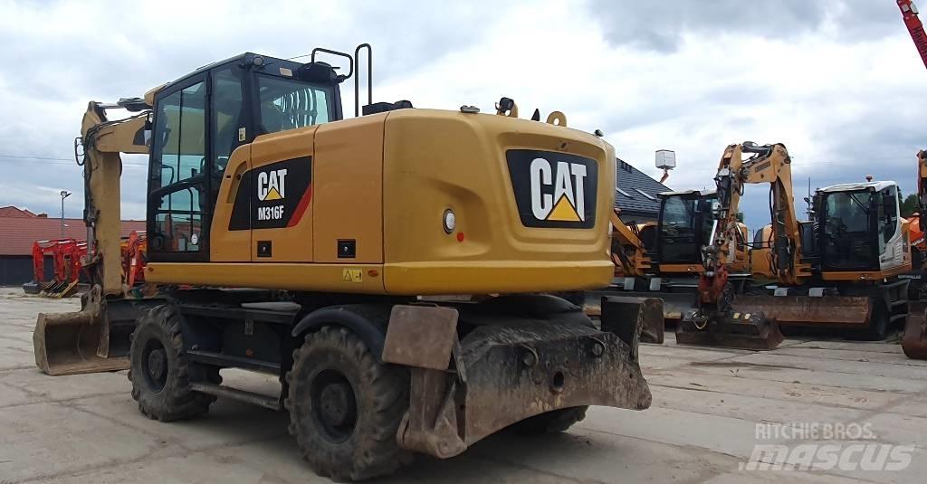 CAT M316F Gravemaskiner på hjul