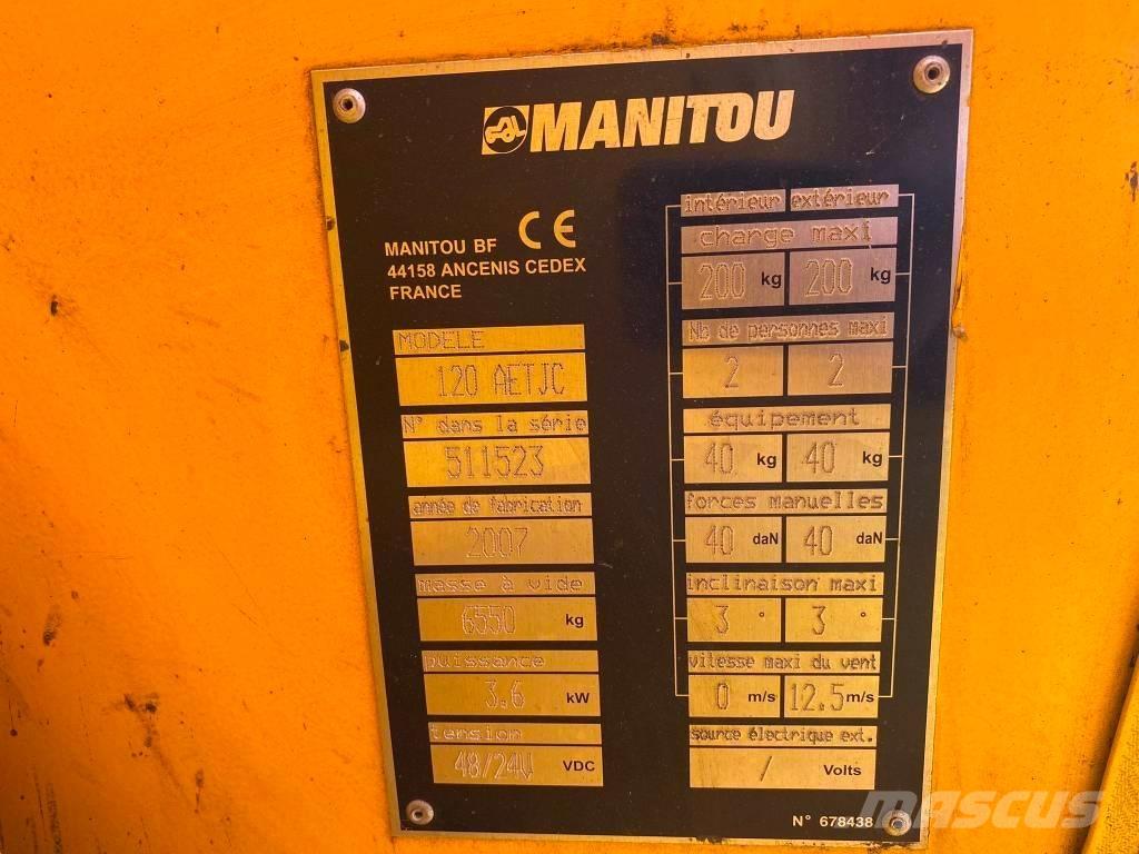 Manitou 120 AET JC Bomlifte med knækarm