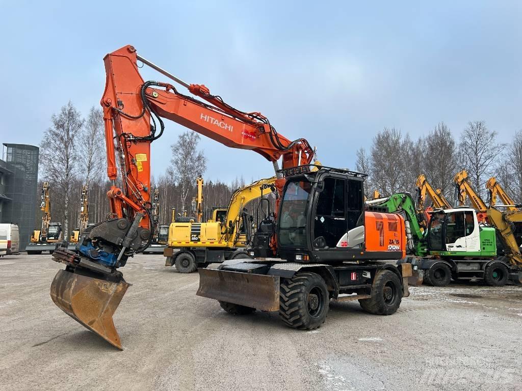 Hitachi ZX 170 W-6 Gravemaskiner på hjul
