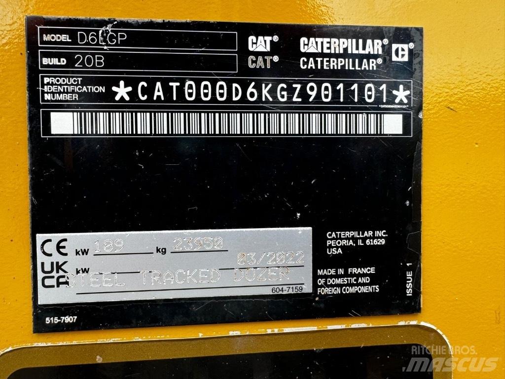 CAT D 6 LGP Bulldozer på larvebånd