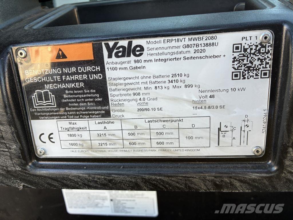 Yale ERP 18VT El gaffeltrucks