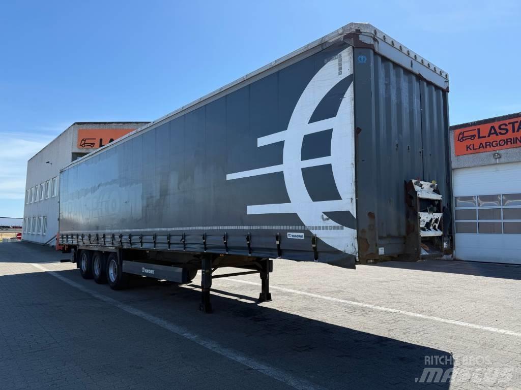 Krone 3 aks gardin Semi-trailer med Gardinsider