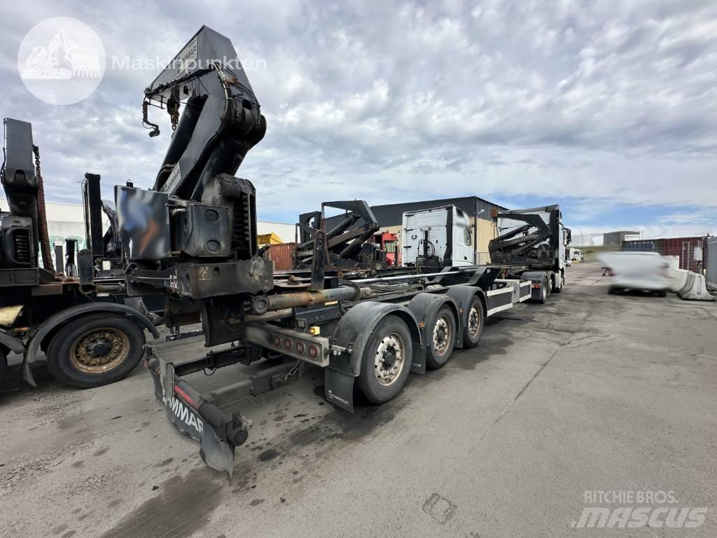Hammar 195 D Semi-trailer med containerramme