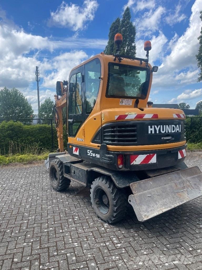 Hyundai 55w9a Gravemaskiner på hjul