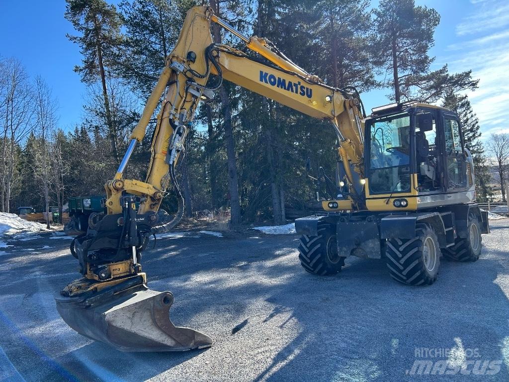 Komatsu PW148 -10 Gravemaskiner på hjul