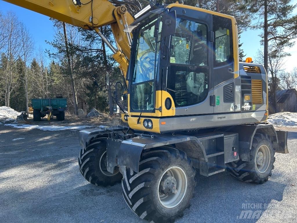 Komatsu PW148 -10 Gravemaskiner på hjul