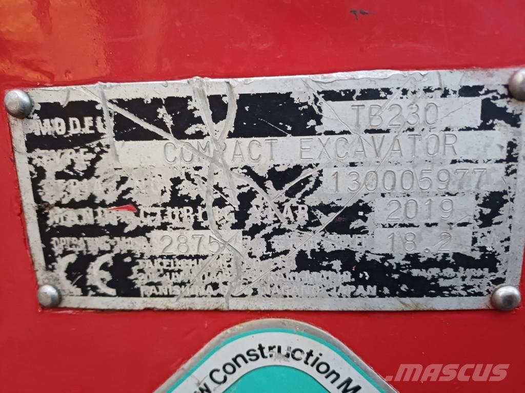 Takeuchi TB 230 Minigravemaskiner