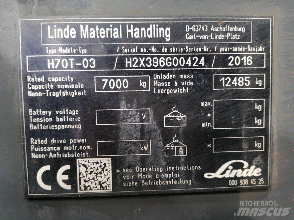 Linde H70T-01 LPG gaffeltrucks