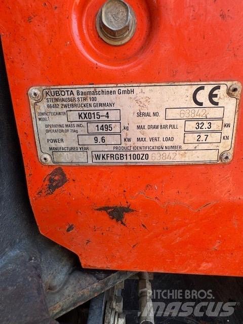 Kubota KX 015-4 Minigravemaskiner