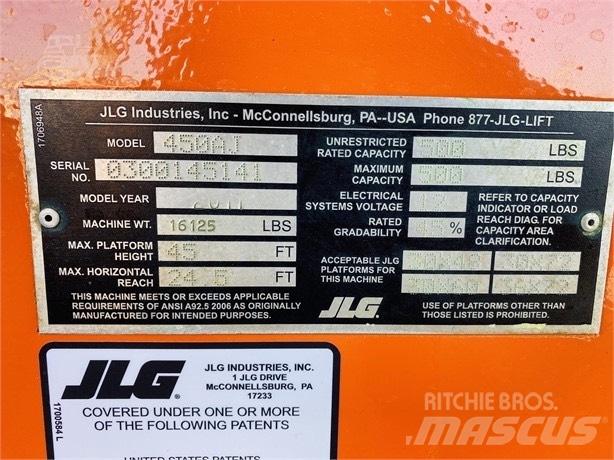 JLG 450 AJ II Bomlifte med knækarm