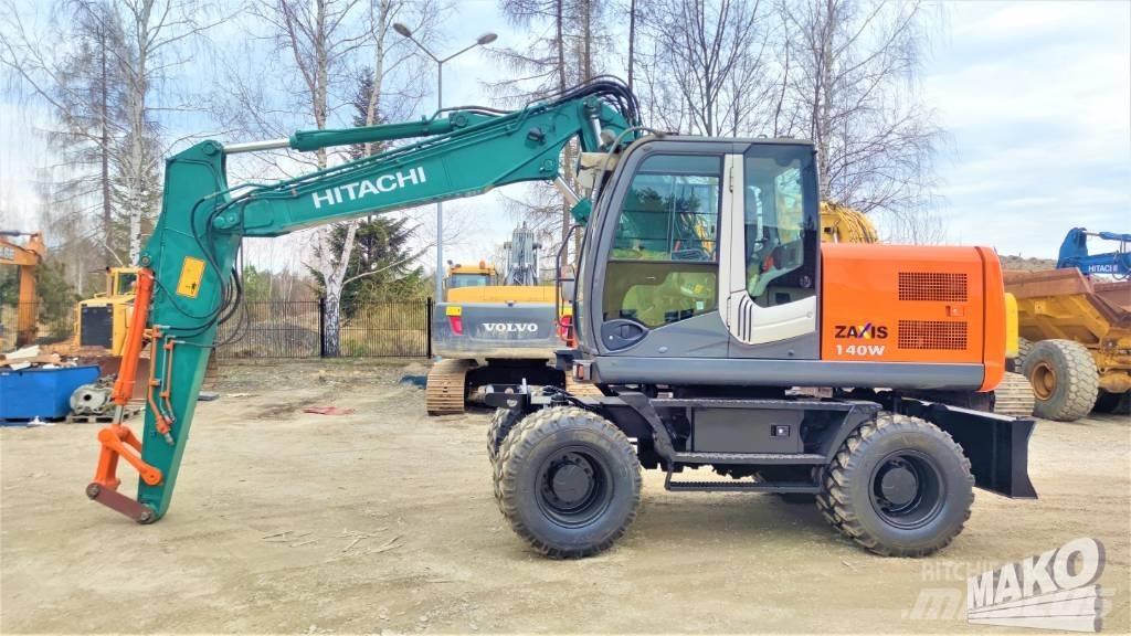 Hitachi ZX 140 W-3 Gravemaskiner på hjul
