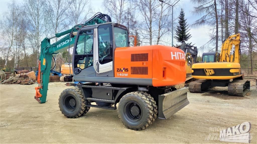 Hitachi ZX 140 W-3 Gravemaskiner på hjul
