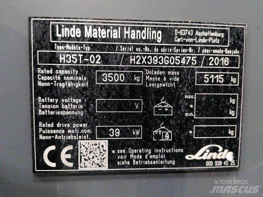 Linde H35T-02 LPG gaffeltrucks