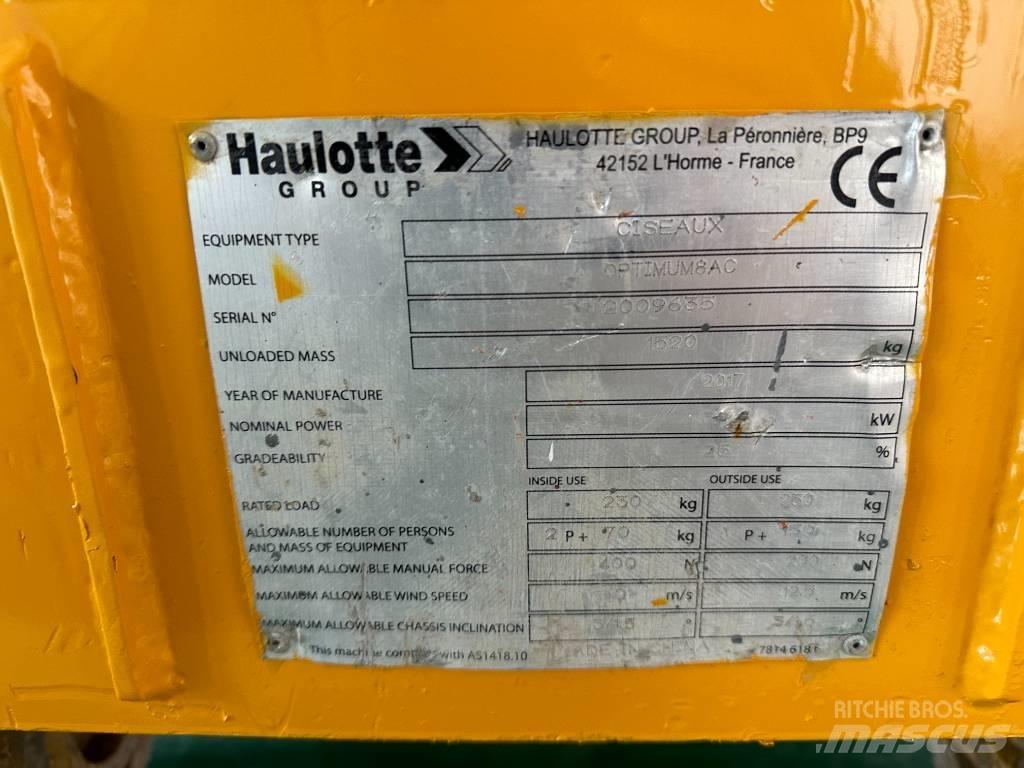 Haulotte OPTIMUM 8 Saxlifte
