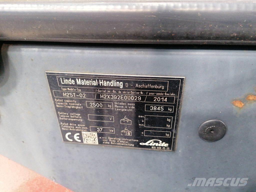 Linde H25T-02 LPG gaffeltrucks