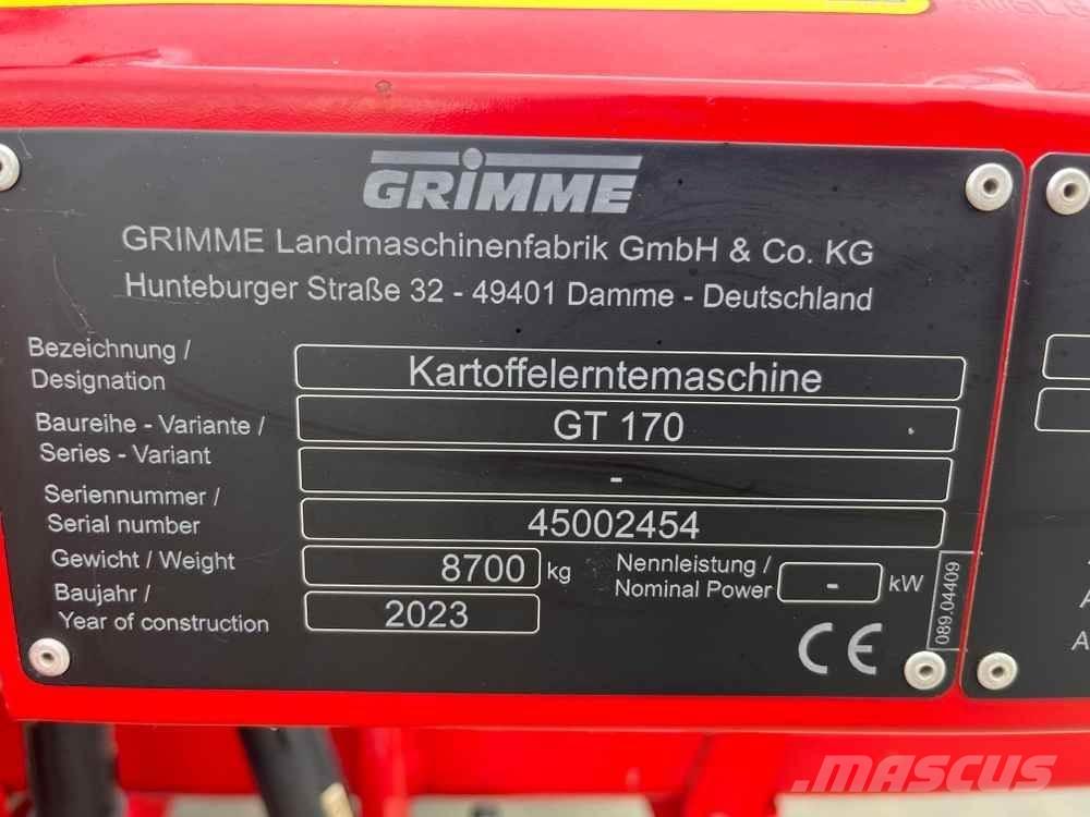 Grimme GT 170 Kartoffeloptagere