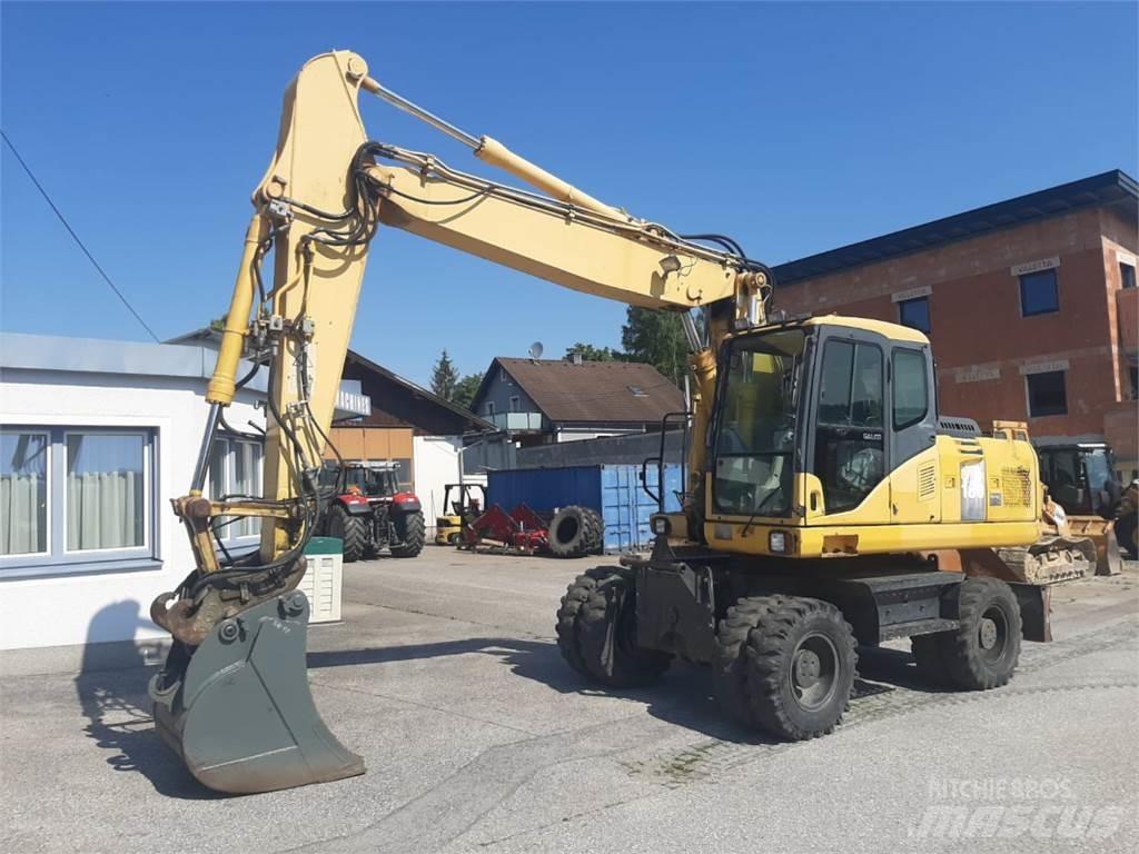 Komatsu PW180-7 Gravemaskiner på hjul