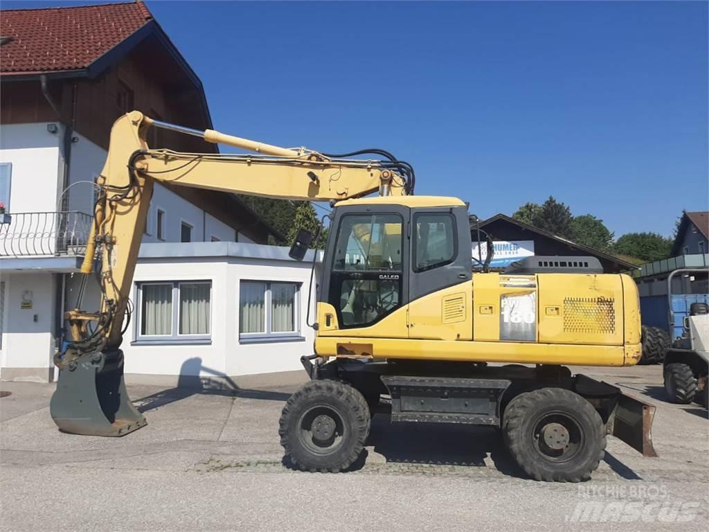 Komatsu PW180-7 Gravemaskiner på hjul