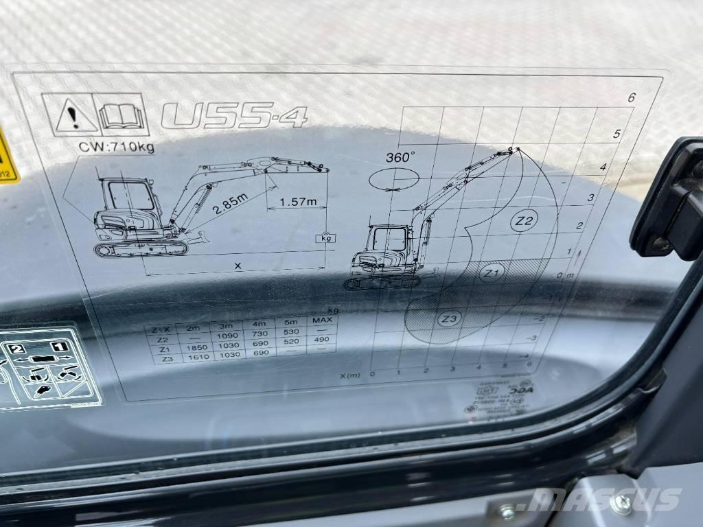  **SOLD** Kubota U 55-4 Minigravemaskiner