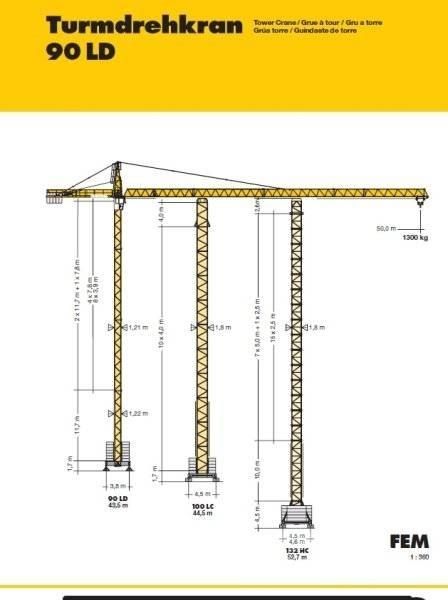 Liebherr 90 LD Tårn kraner