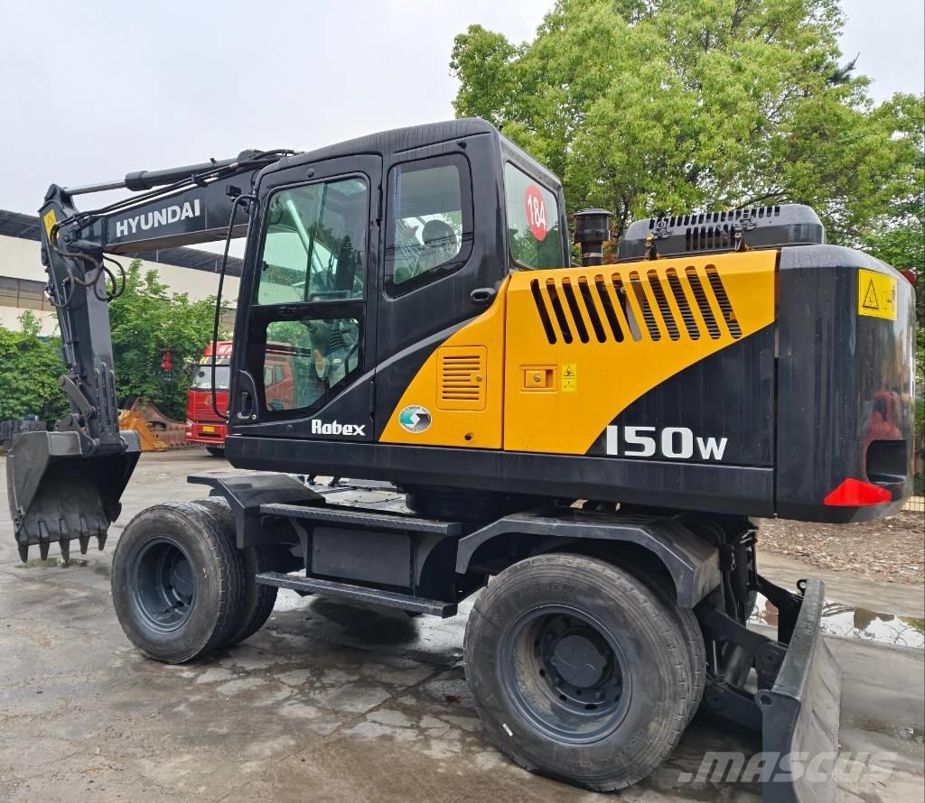 Hyundai R 150 W Gravemaskiner på hjul