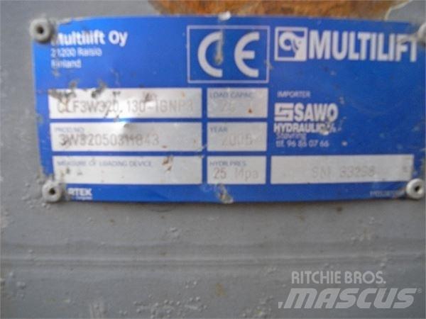 Sawo 3-vejs Semi-trailer med lad/flatbed
