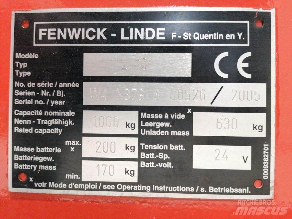 Linde L10 Gaffelstabler med gående fører