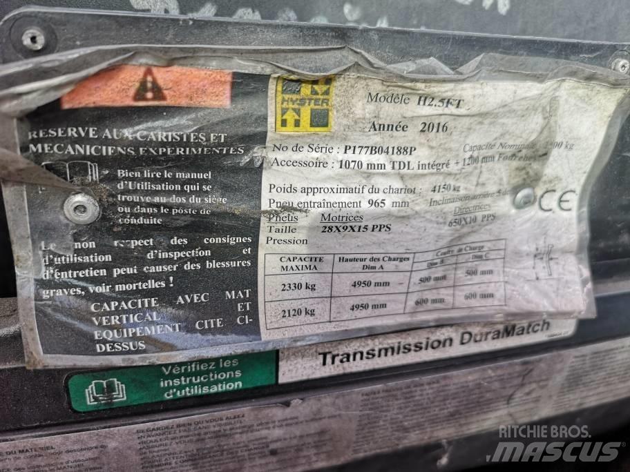 Hyster H 2.5 FT LPG LPG gaffeltrucks
