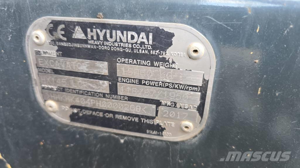 Hyundai HX 145 LCR Gravemaskiner på larvebånd