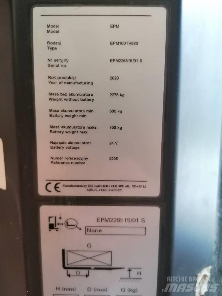 UniCarriers EPM100 Plukketruck, høj
