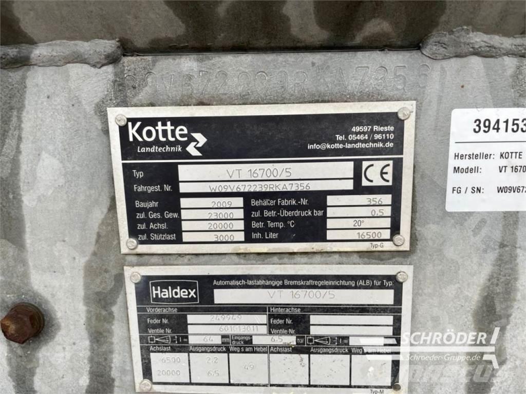 Kotte VT 16700 Gyllevogne/Slamsugere