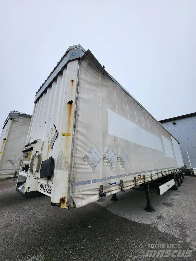 Krone Curtain Mega Semi-trailer med Gardinsider