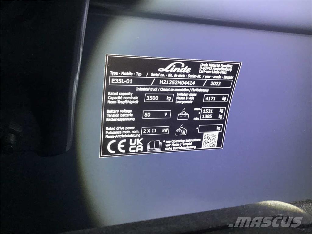 Linde E35L El gaffeltrucks