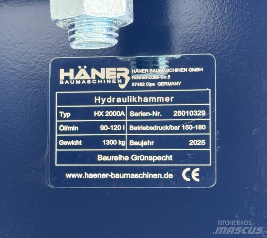  Haner HX 2000A Hydraulik / Trykluft hammere