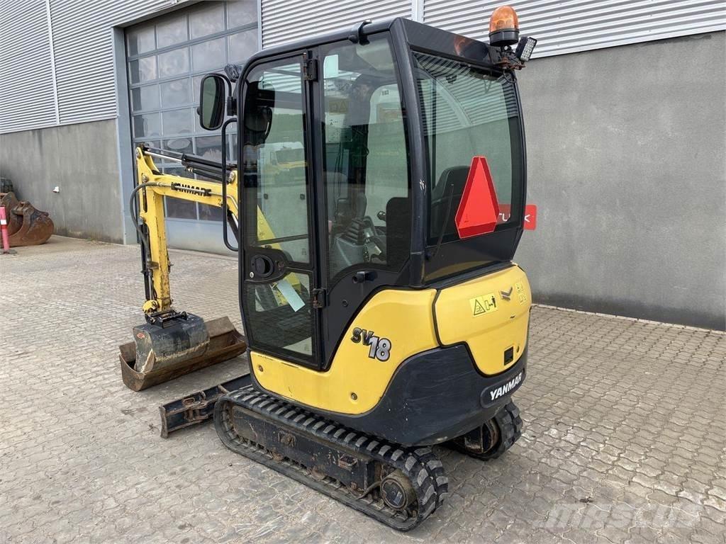Yanmar SV18 Gravemaskiner på hjul