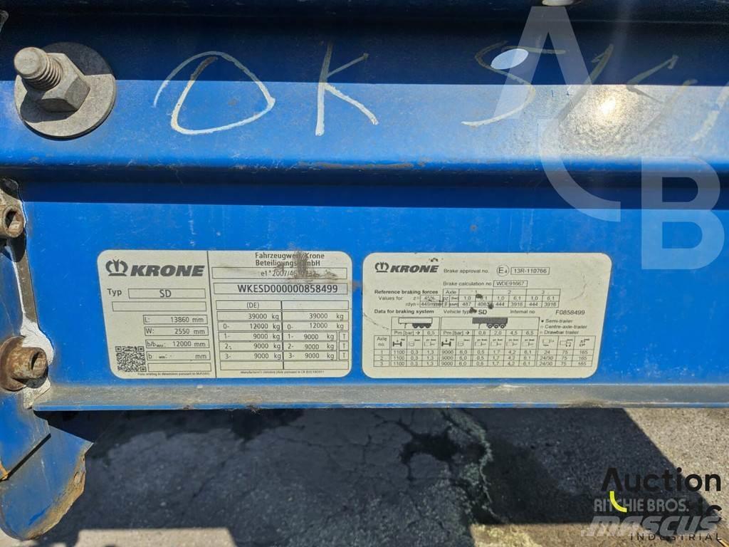Krone SD Semi-trailer med Gardinsider