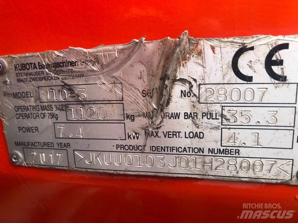 Kubota U 10-3 Minigravemaskiner