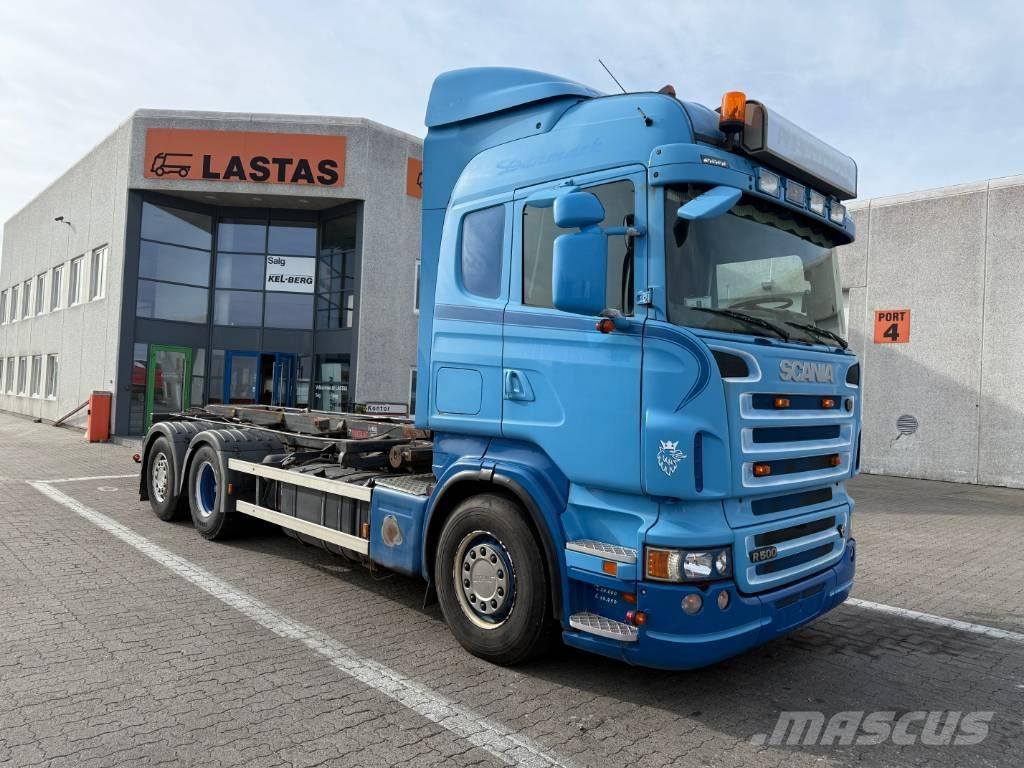 Scania R 500 Lastbiler med containerramme / veksellad