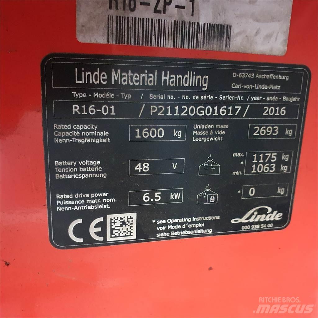 Linde R16 Reachtruck