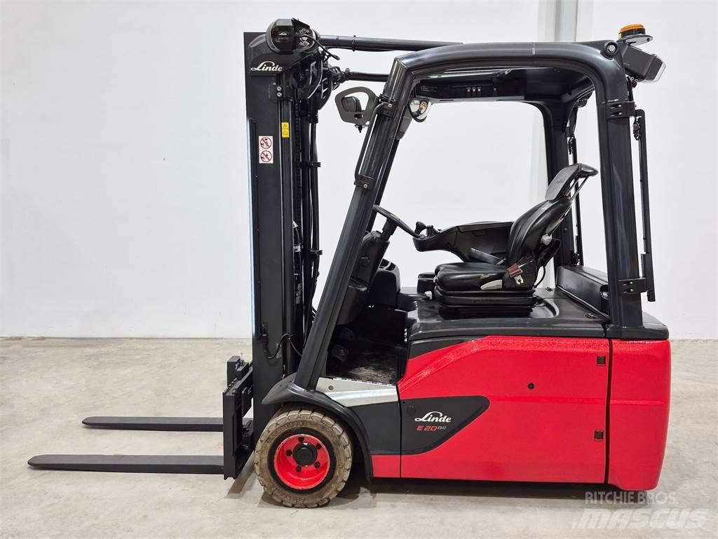Linde E20L 02 386 El gaffeltrucks