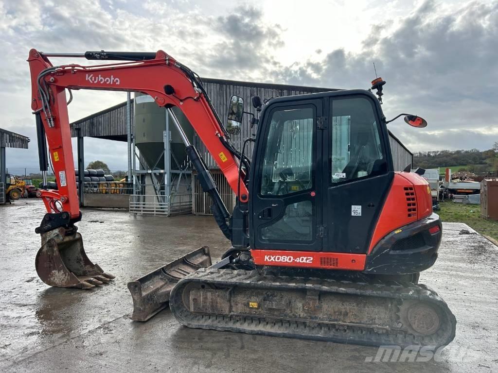 Kubota KX 080-4 Midi-gravemaskiner 7t - 12t