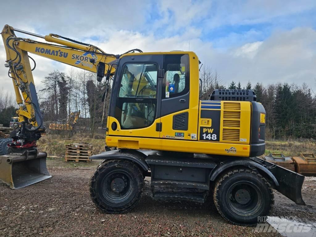 Komatsu PW148-8 Gravemaskiner på hjul
