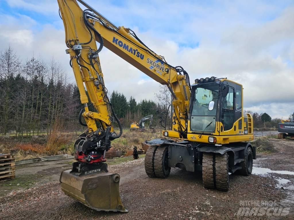 Komatsu PW148-8 Gravemaskiner på hjul