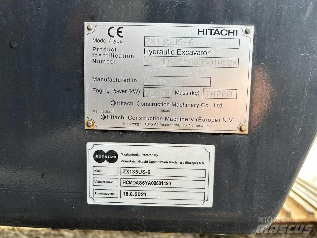 Hitachi ZX 135 US-6 Gravemaskiner på larvebånd