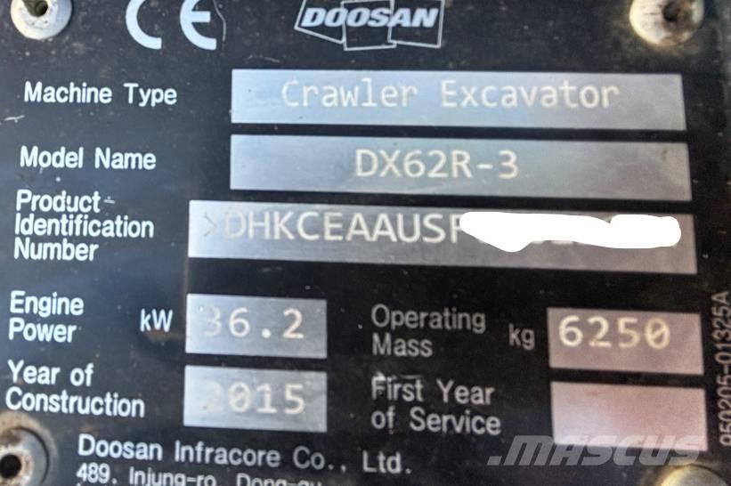 Doosan DX 62 R-3 Minigravemaskiner