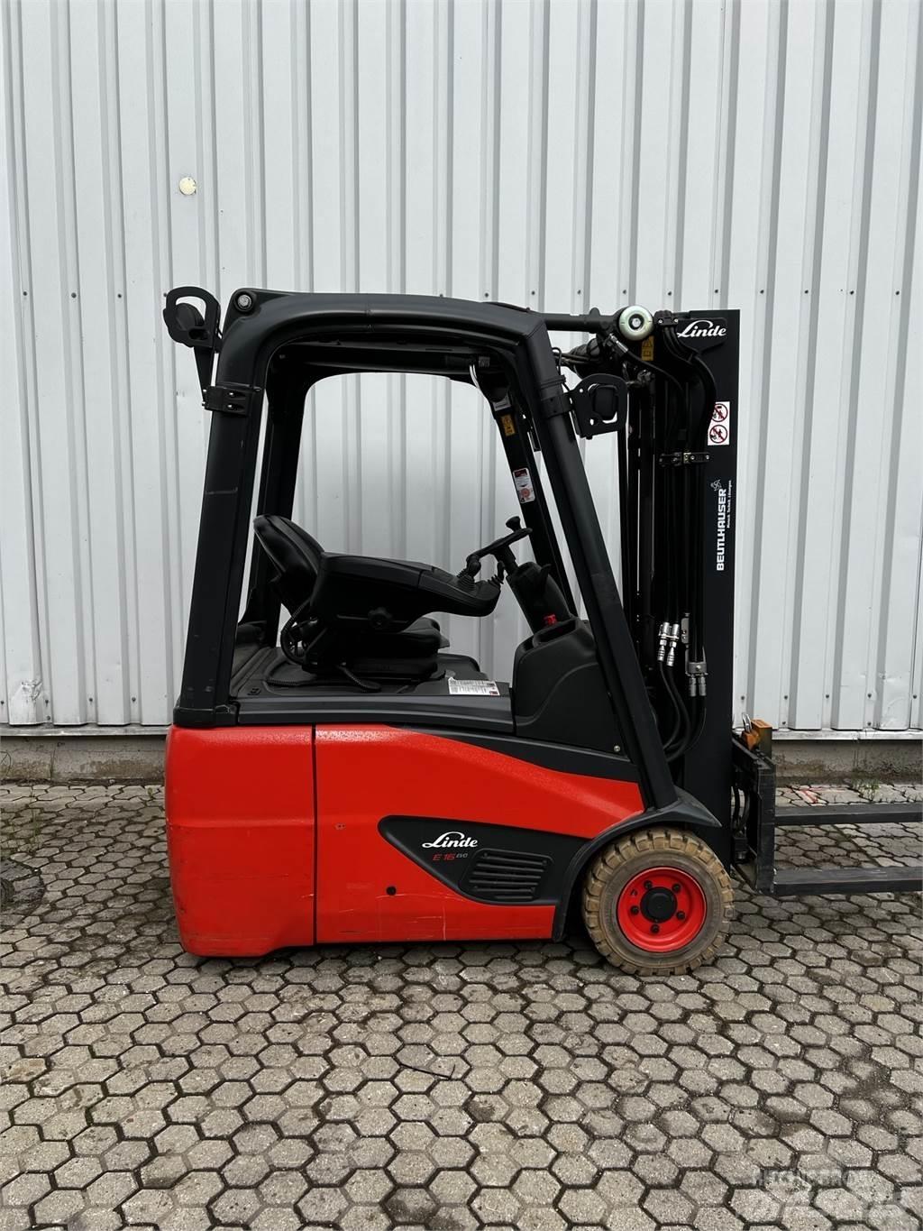 Linde E16C El gaffeltrucks