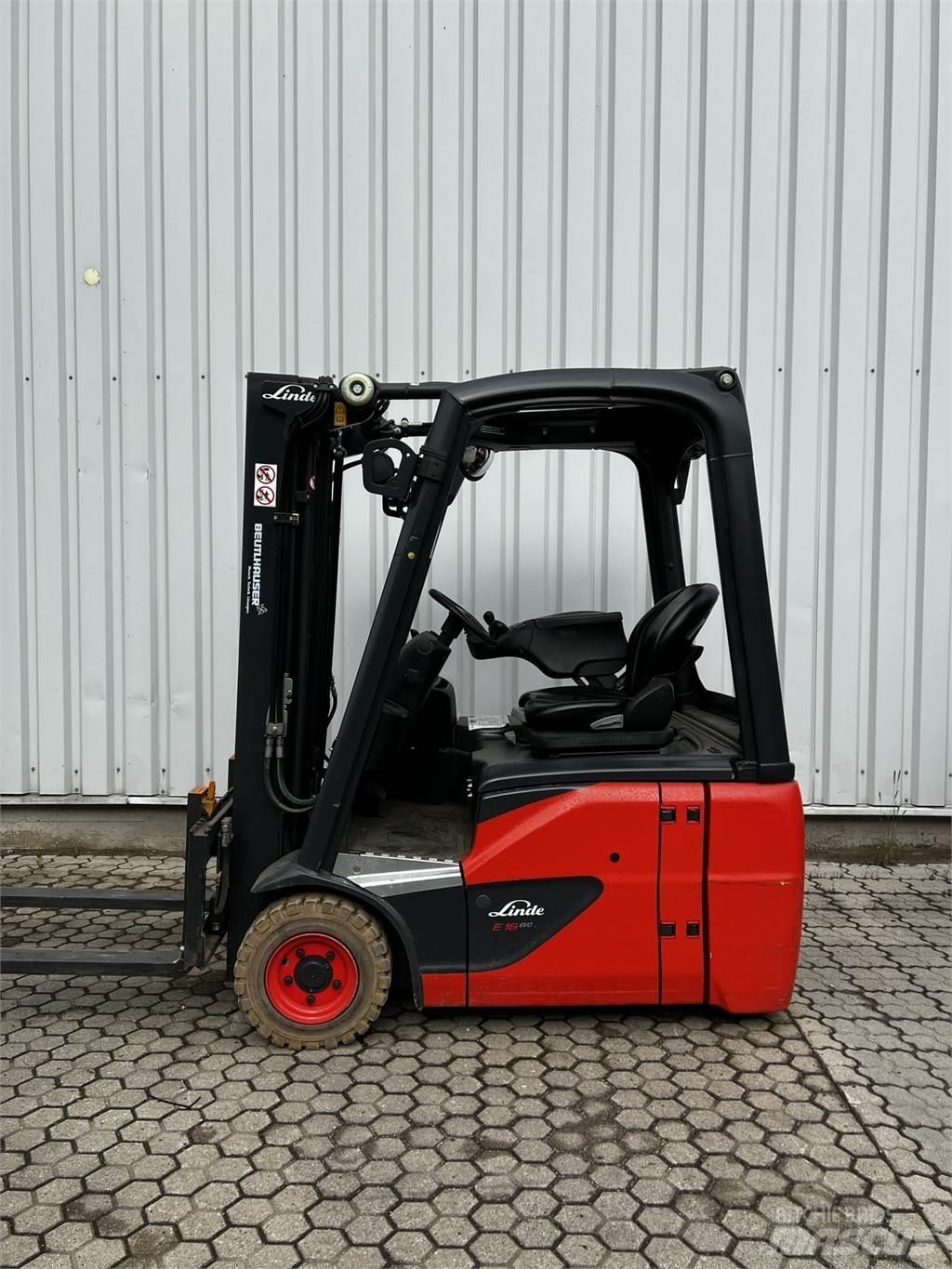 Linde E16C El gaffeltrucks