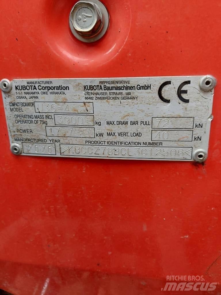 Kubota U 36-4 Minigravemaskiner