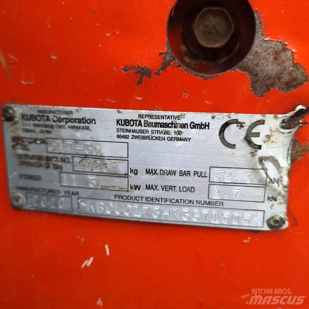 Kubota U 17-3 Minigravemaskiner